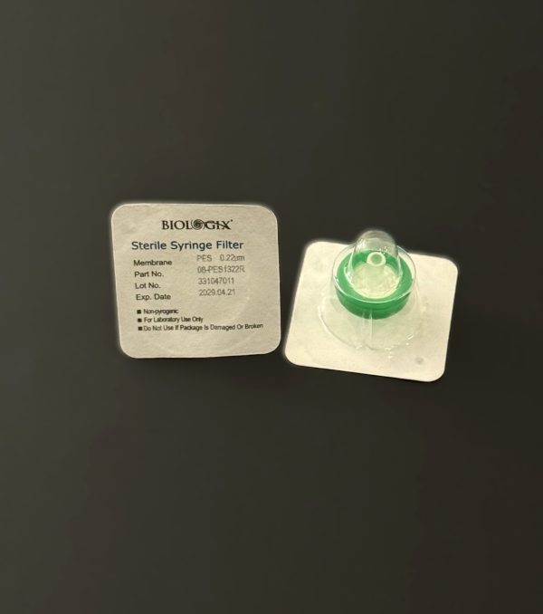 PES Syringe Filter - 0.22 um, 13mm, Luer-Lok/Luer Slip, Sterile