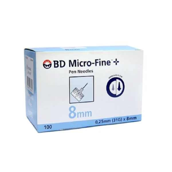 BD (Embecta) Micro-Fine Plus PentaPoint Pen Needles - 31g 8mm