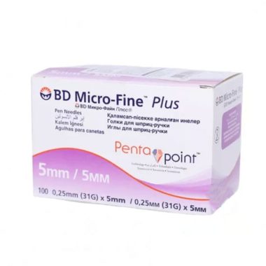 BD (Embecta) Micro-Fine Plus PentaPoint Pen Needles – 31g 5mm