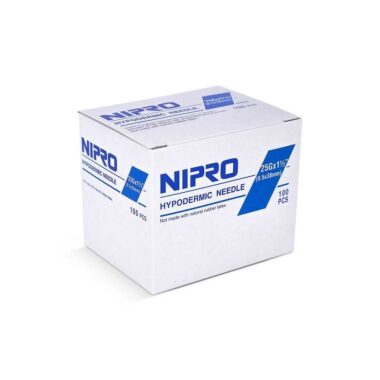 Nipro Luer-Lock Hypodermic Needle - 25g, 5/8" (16mm)
