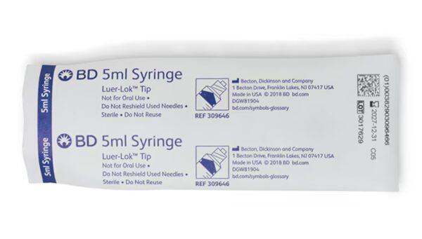 BD 5mL Syringe Barrel Luer-Lock - Image 3