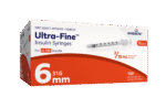 Embecta (BD) Ultra-Fine Insulin Syringe Half-Unit Scale - 31g, 6mm, 0.3mL