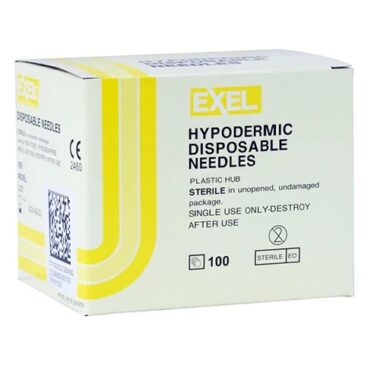 Exel Luer-Lock Hypodermic Needle - 30g, 1/2" (12.7mm)