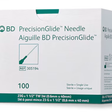 BD PrecisionGlide IM Hypodermic Needle - 23g, 1.5", TW