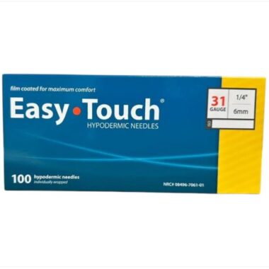 EasyTouch Luer-Lock Hypodermic Needle - 31g, 1/4" (6mm)