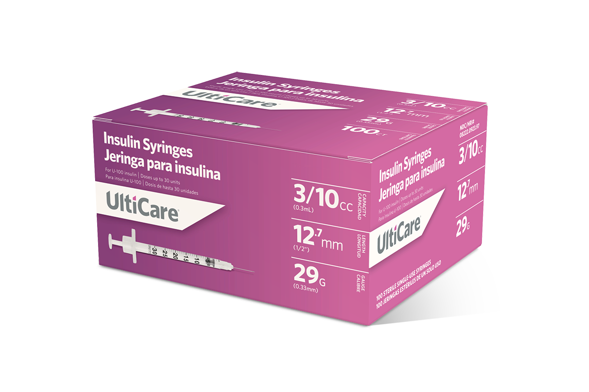 UltiCare Insulin Syringe - 29g, 1/2", 0.3mL